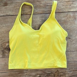lululemon align top in yellow, size 4